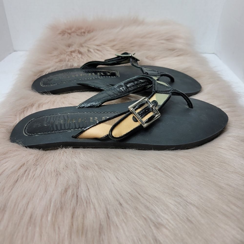 Burberry Nova Lancaster Flip Flop Womens Sandals Shoes Size 6.5 - Picture 3 of 8